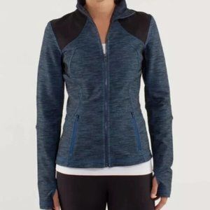 Sold  Lululemon Define Jacket sz 4   Slub blue Denim Limitless Blue/ Black  run